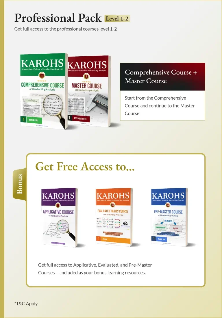 Complete handwriting analysis toolkit from Professional Pack handwriting course and book collection of graphology