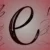Letter e in handwriting